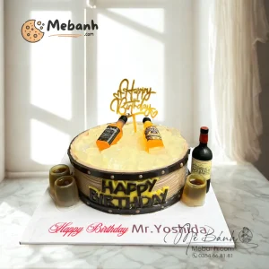 Bánh Rau Câu Sinh Nhật Thùng Rượu Whisky