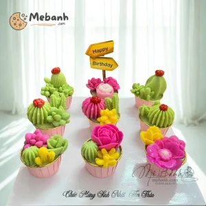 Bánh Rau Câu Sen Đá Mix Hoa Độc Đáo