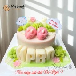 Bánh rau câu chuột hồng