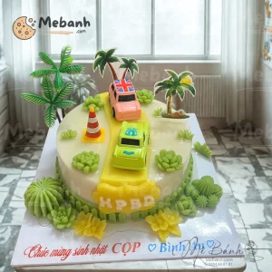 Bánh rau câu ô tô đường phố nhiệt đới