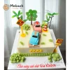 Bánh sinh nhật ô tô đường phố cho bé trai