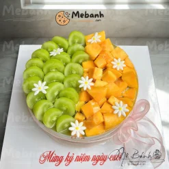 Bánh rau câu trái cây xoài nho sinh nhật