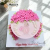 Bánh sinh nhật cô gái và hoa hồng