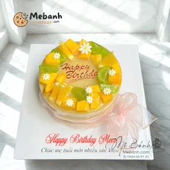 Bánh rau câu hoa quả mừng sinh nhật