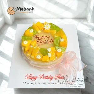 Bánh rau câu hoa quả mừng sinh nhật