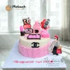 Bánh rau câu sinh nhật chủ đề Chanel sang trọng