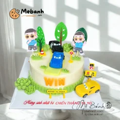 Bánh rau câu sinh nhật chủ đề xe hơi bé trai
