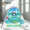 Bánh rau câu sinh nhật Doraemon xanh dương cho bé trai