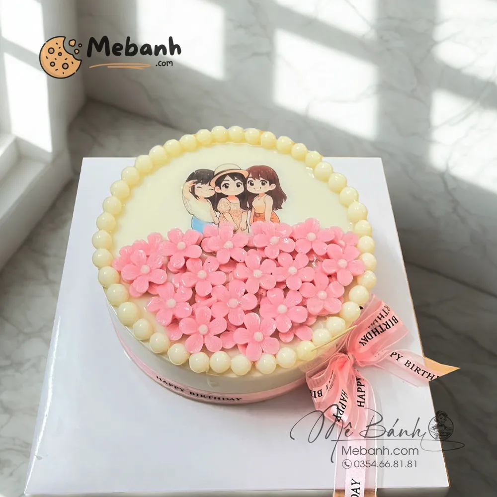 Bánh rau câu hoa nhỏ đơn giản