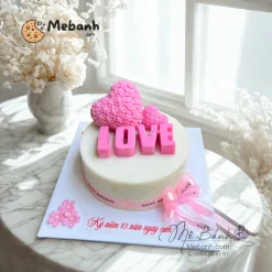 Bánh rau câu trái tim love