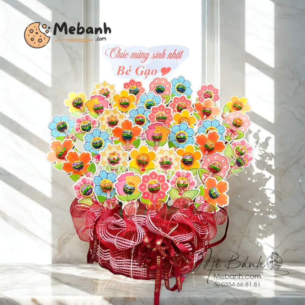 Hoa Bánh Kẹo Chúc Mừng Sinh