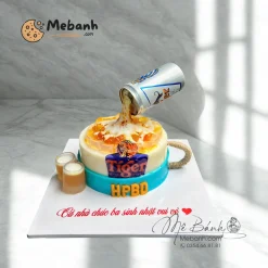 Bánh rau câu sinh nhật bia Tiger