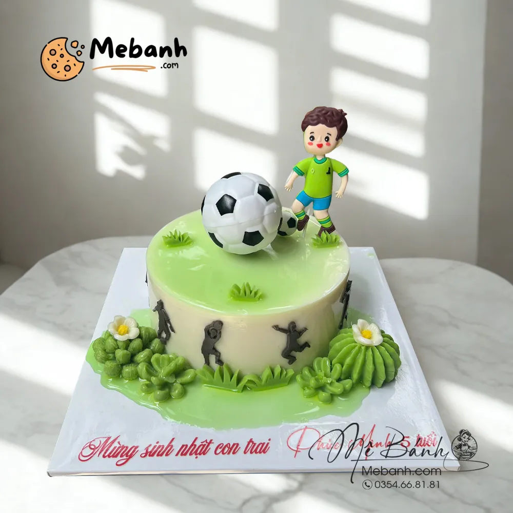 Bánh rau câu cầu thủ bóng đá